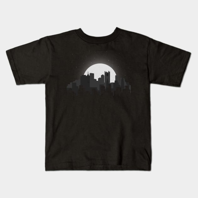 Superhero City Kids T-Shirt by eriksandisatresa